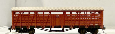 Cattle Wagon with KADEE COUPLERS - METAL WHEELS - Fratesch Model HO - 2nd hand RTR VERY GOOD CONDITION.