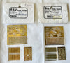 Etch brass for the AN class or the NR class Locomotive Grilles Vents steps wipers ext, by B & J Models note, on each header card marked as AN and NR with same etch in each packaging, one of each available item #75..