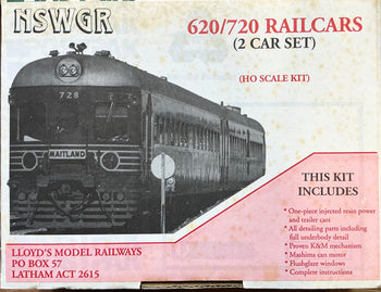620-720 DEB Railmotor set NSWGR HO epoxy body’s + all detailing & brass chassis kit an original kit found one to sell by Lloyd’s Models Railways item #79.