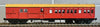 HCX02 - HCX1187 Composite Passenger, Brake Van - Mansard Roof, Indian Red, No Lining, Ochre Mansard Roof - Casula Hobbies Model Railways. *