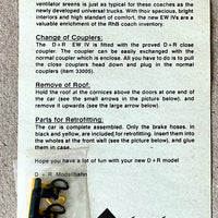 D+R MODELLBAHN 22494 Pass-car EW IV Bernini B2494 RhB pass car HOm 12mm Narrow gauge (PRE-OWNED) HOm 12mm