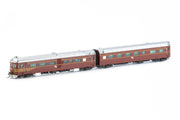 NRC-3s - DEB Set Railcar,  NSWGR Indian Red - 4 Car Set* - DCC Sound Equipped AUSCISION MODEL NEC-3s