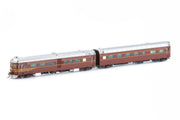 NRC-1 - DEB Set Railcar,  NSWGR Indian Red - 4 Car Set* -HO -  DC AUSCISION MODEL NEC-1s (Copy)