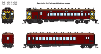 DERM DC Pack 001 B - Containing RM 64 + MT 26. VR Red RAILMOTORS - IDR Models , discount of $12.50 Free Postage **