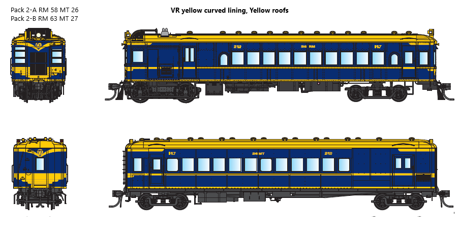 DERM DCC SOUND Pack 002-B containing RM 63 + MT 27. VR RAILMOTORS  LAY-BY WELCOME BY PHONE. IDR MODELS  "sold out"