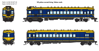 DERM DC Pack 002-B containing RM 63 + MT 27. VR RAILMOTORS - IDR MODELS NOW IN STOCK