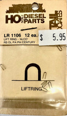 DETAIL ASSOCIATED - LR1106 - LIFT RINGS ALCO RS-DL-FA-PA-CENTURY - Formed Wire  (Pk of 12)