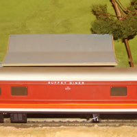 RS/ABS BUFFET DINER CAR this kit comes with FLUSH fitting clear window, car used on the RUB air condition set N.S.W.G.R. HO KITS:  SILVERMAZ MODEL RAILWAY KITS