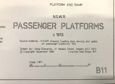 B11 1913 Passenger Platforms Type A1-A6