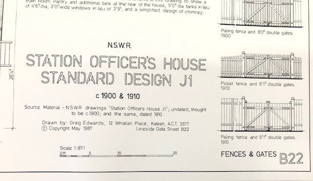 B22 1900 Station Office's House Type J1 (Data Sheet)