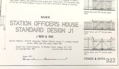 B22 1900 Station Office's House Type J1 (Data Sheet)