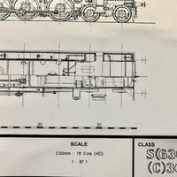Class C30 4-6-4 S(636) "Tank" HO Data Sheet drawing NSWGR locomotive