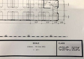 CBC-HX 1892 Pullman carriages (Vintage Train) HO Data Sheet dra