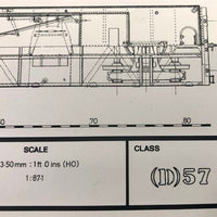 Class D57 4-8-2 HO Data Sheet drawing NSWGR locomotive