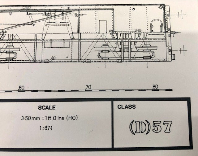 Class D57 4-8-2 HO Data Sheet drawing NSWGR locomotive