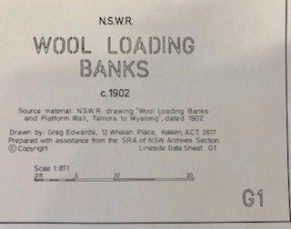 G 1 - 1902 WOOL LOADING BANKS HO DRAWING