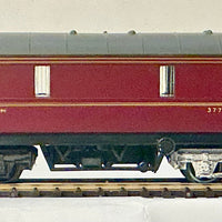LMS PERIOD 3 GUV General Van 37762 in LMS Maroon- PLEASE NOTE: “fitted with Hornby DUBLO Couplers” see photos.- LIMA RAILWAYS OO Scale Item No 305358W (one bogie needs painting.)