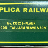 3 Plank Open Wagon “WILLIAM NEAVE & SON” OO  #13302 - REPLICA RAILWAYS WAGONS PRE-OWNED