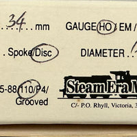 BLACK BEETLE DRIVE BOGIES HO - Wheel Base 34mm - 12mm disc wheels - profile RP25 x 110 - HO - Steam Era Models