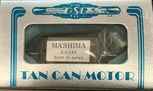 Motor MASHIMA: 30mm long x 18mm wide x 22mm H with 2mm x 8.3 mm long shaft, MOTOR 12 VOLTS DOUBLE END SHAFT