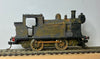 Tri-ang Hornby R355 TANK 0-4-0 Class not original, fitted with Kadee couplers and has new Romford driving wheels fitted and repainted black heavy weathered  Locomotive Model