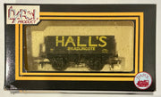 7 Plank Open Wagon ‘HALL’S’ #B182.- DAPOL MODEL RAILWAYS PRE-OWNED
