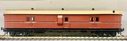 EHO BRASS NSWGR BRAKE VAN PAINTED TUSCAN LINED KADEE COUPLERS. BERGS BRASS MODELS ; 2ND HAND