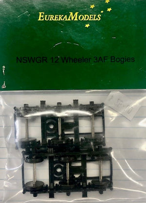 12 WHEELER 3AF (3AG) BOGIES 1 per in pack -NSWGR Eureka Models