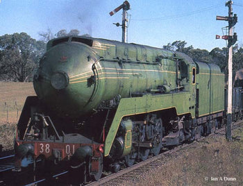 C3801  (LIGHT) GREEN DCC SOUND -$1005.00 HO-DCC SOUND the NSWGR 1946 C3801 GR   ;NOT AVAILABLE YET                                 (light) 1946 Eureka Models Approx delivery April - May 2026. Approx. delivery May - June 2026.