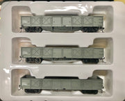 O BOGIE OPEN WAGON SAR GRAY  #PACK O - 3 in pack - Eureka Models: