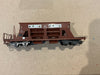 BEMO H0e 9mm 2287-107 - Fad 8707 Kiestransportwagen “BAS” RhB Railway Narrow gauge (PRE-OWNED) HOe 9mm