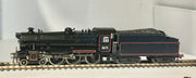 2nd Hand - STEAM LOCOMOTIVE NSWGR C36 class - 3673 Black red lined - Austrains Models