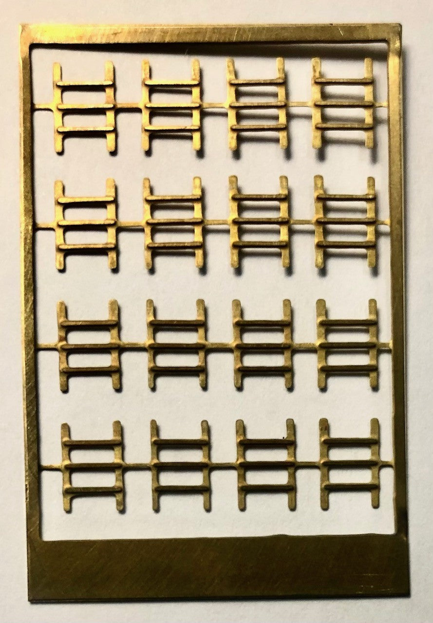 New - FO Etch Brass Rear Window Bars - will do 4 cars - Ozzy Brass