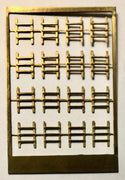 New - FO Etch Brass Rear Window Bars - will do 4 cars - Ozzy Brass