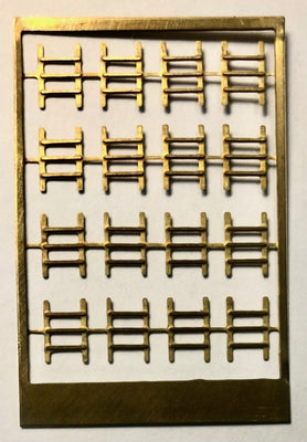 New - FO Etch Brass Rear Window Bars - will do 4 cars - Ozzy Brass