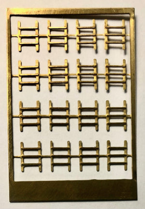 New - FO Etch Brass Rear Window Bars - will do 4 cars - Ozzy Brass