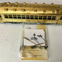 USA Brill Trolley powered Fairfield Traction Models #346 CSL Steel Car Chicago Surface Lines HO BRASS MODELS