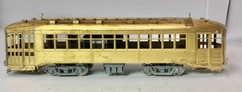 USA Brill Trolley powered Fairfield Traction Models #346 CSL Steel Car Chicago Surface Lines HO BRASS MODELS