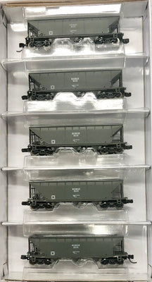 N SCALE BCH Coal Hopper NSWGR Grey, 1951 onwards. Pack of 5 Hoppers, GOPHER N Scale Model