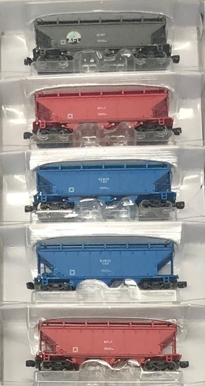 N SCALE MIX PACK  Hoppers  NSWGR 1951 onwards. Pack of 5 Hoppers, GOPHER N Scale Model