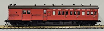 NOW IN STOCK- HCX03- 1384 - Elliptical Roof, Indian Red, No Lining, Dark Grey Elliptical Roof - Casula Hobbies Model Railways NOTE Photo of silver roof model.