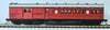 NOW IN STOCK- HCX04- HCX1384 Composite Passenger, Brake Van - Elliptical Roof, Indian Red, No Lining, Silver Elliptical Roof - Casula Hobbies Model Railways