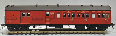 PRE ORDER DUE MID APRIL- HCX01- 1187- Mansard Roof, Indian Red, No Lining, Dark Grey Mansard Roof - Casula Hobbies Model Railways