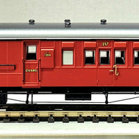 PRE ORDER DUE MID APRIL- HCX03- 1384 - Elliptical Roof, Indian Red, No Lining, Dark Grey Elliptical Roof - Casula Hobbies Model Railways NOTE Photo of silver roof model.