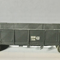 2nd hand -HGM 334 Silvermaz built kit very well weathered Open Wagon  NSWGR with metal wheels & Kadee couplers  "Silvermaz" MODEL