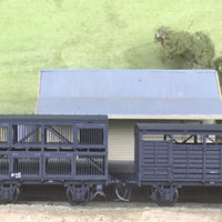 Pk42. Good's Train Set: HG Brake Van, GSV26591 Sheep Van, CW27799, CW27754 Cattle Van: Pk of 4 : Casula Hobbies Models RTR^