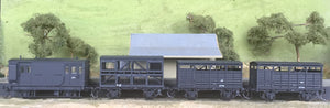 Pk42. Good's Train Set: HG Brake Van, GSV26591 Sheep Van, CW27799, CW27754 Cattle Van: Pk of 4 : Casula Hobbies Models RTR^