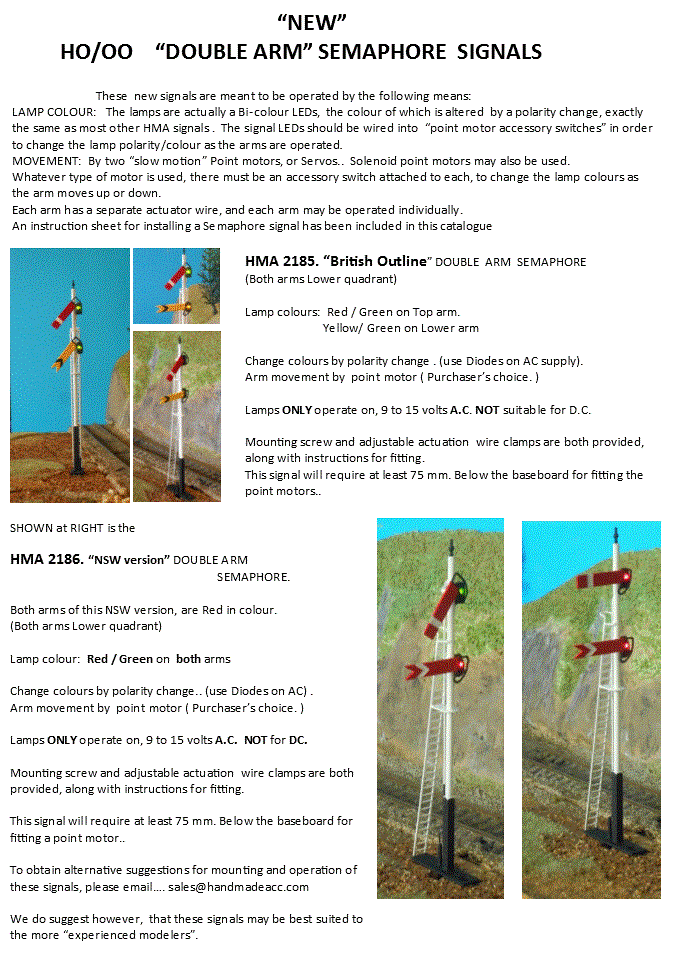 N Digital semaphore home signal, with 2 uncoupled arms, Semaphore signals, Gauge N, Product range