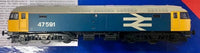 Heljan Class 47591 Diesel DC Locomotive BR Blue; Free  postage with Tracking.