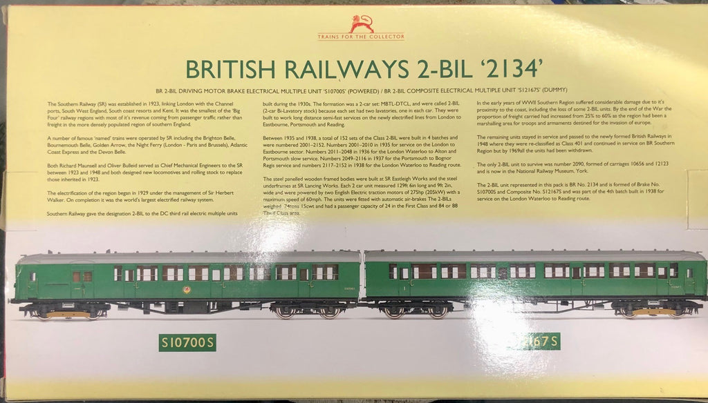 Hornby R3162 Class DCC READY 401 2-BIL 2-car EMU 2134 in BR green NEW ...